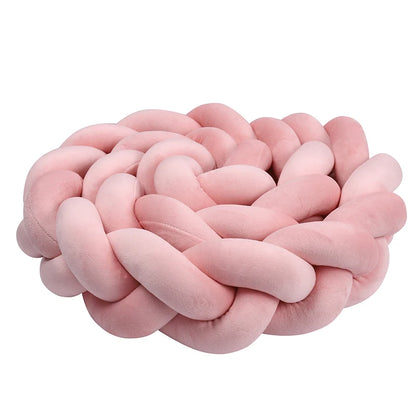 واقي سرير مضفر للأطفال من عمر شهر إلى 4 أشهر - وسادة ناعمة لحماية سرير الطفل وديكور غرفة الأطفال