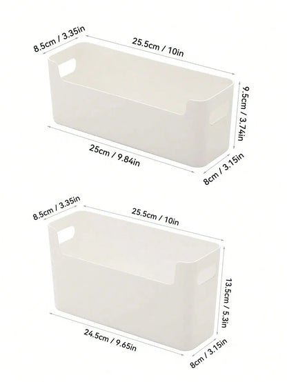 WORTHBUY Multifunctional Plastic Kitchen Storage Box – Punch-Free Wall-Mounted Cabinet Organizer for Kitchen Accessories