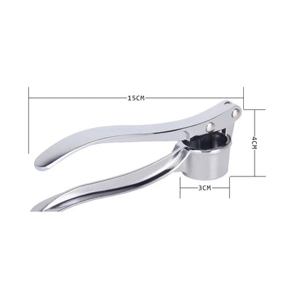 Stainless Steel Garlic Press Crusher – Manual Garlic Mincer & Squeezer for Kitchen Use