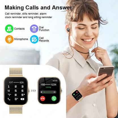 ساعة كيشويو الذكية الجديدة بشاشة 1.83 بوصة، مزودة بإشعارات المكالمات، ومراقبة النوم، وتتبع النشاط، ومتوافقة مع نظامي أندرويد وiOS.