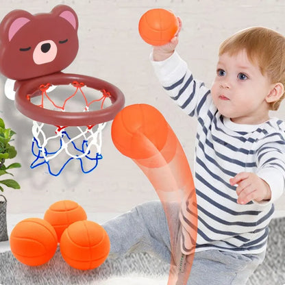 Mini Bear Basketball Bath Toy Set – Cute Pool & Bathroom Shooting Game for Kids