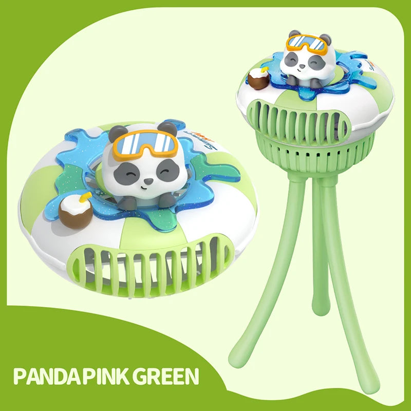 Mini Portable Baby Stroller Fan – USB Rechargeable 3-Speed Flexible Octopus Clip-On Fan