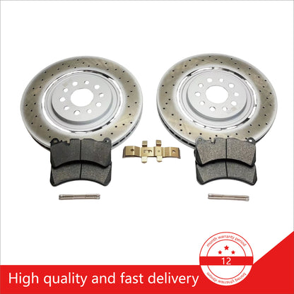 For Maserati Ghibli SQ4 Quattroporte AWD Front Brake Pads & Rotors OEM 670030936 670007374 670030935 673010331 980139070