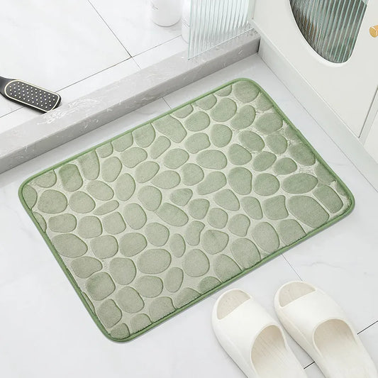 1pc Anti-Slip Cobblestone Floor Mat for Bathroom, and Absorbs Water and Reduces Slips and Falls