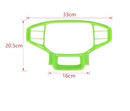 Automotive parts ABS internal steering wheel decorative panel cover fit for JETOUR Traveler T2 steering wheel panel sticker