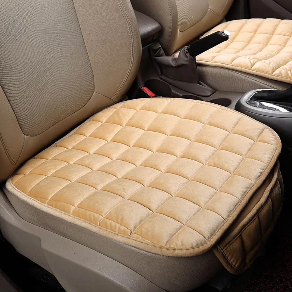 Winter Car Seat Cover – Universal Warm & Breathable Front Seat Cushion Pad with Anti-Slip Design for Cars & Trucks