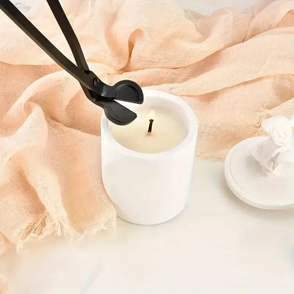 أداة إطفاء فتيل الشموع المصنوعة من الفولاذ المقاوم للصدأ - مقص محمول للعناية بالشموع وأداة خطافية