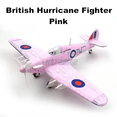 نموذج طائرة عسكرية رباعي الأبعاد يمكنك تركيبه بنفسك - مجموعة مكعبات بناء طائرة مقاتلة من الحرب العالمية الثانية (22 سم) 