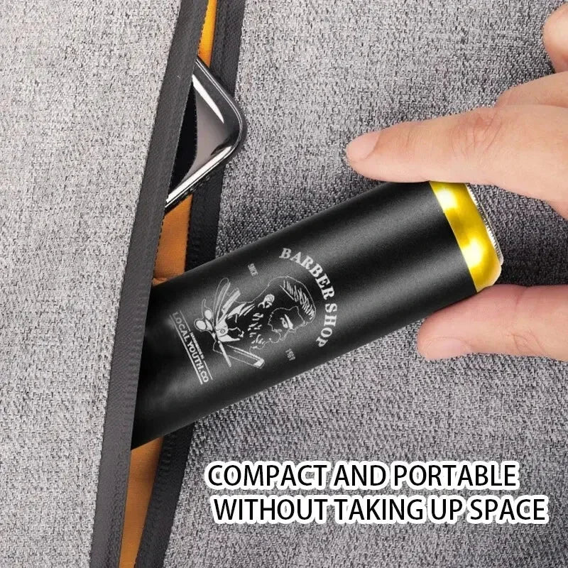 ماكينة حلاقة صغيرة للوجه للرجال تعمل بمنفذ USB - ماكينة حلاقة محمولة مقاومة للماء بشفرة من الفولاذ المقاوم للصدأ، مثالية للسفر والاستخدام في السيارة