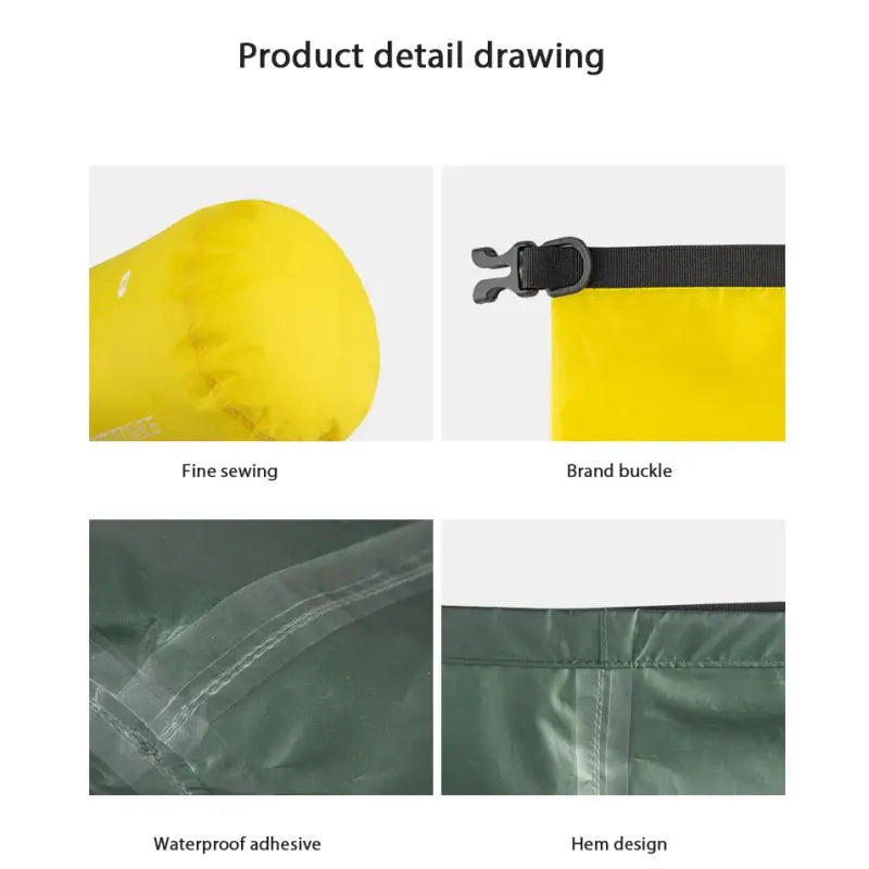 Ultralight Waterproof Dry Bag – Floating Sack for Swimming, Kayaking, Boating & Camping (3L–75L)