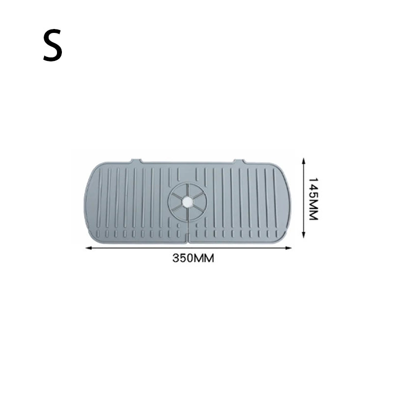 Silicone Faucet Drain Pad – Anti-Splash Non-Slip Kitchen & Bathroom Faucet Mat