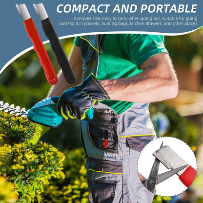 Kitchen Scissors Sharpener Tungsten Diamond Ceramic - Professional Sharpening Stone for All Blades Garden Shears Precision Tool