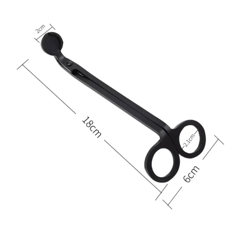 مقص فتائل الشموع المصنوع من الفولاذ المقاوم للصدأ – مقص محمول للعناية بالشموع