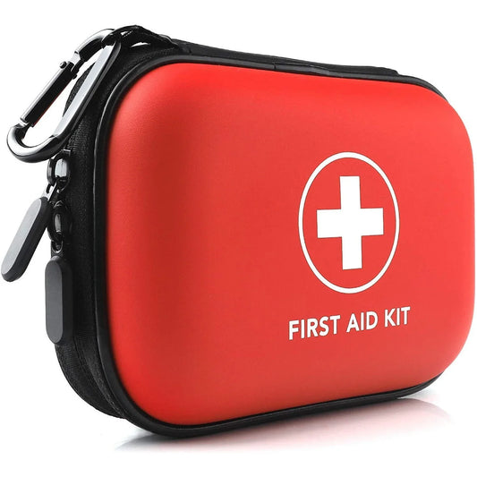 Empty First Aid Kit Bag – Compact EVA PU Case for Travel, Home, Camping & Survival Gear (Empty)