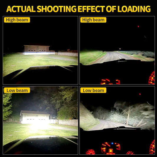 2PCS For BMW X6 E71 E72 2008-2014 HID Xenon Bulbs Replacement D1S H11 LED Headlight Canbus 6000K White LED Hi/Lo Beam Fog Lights