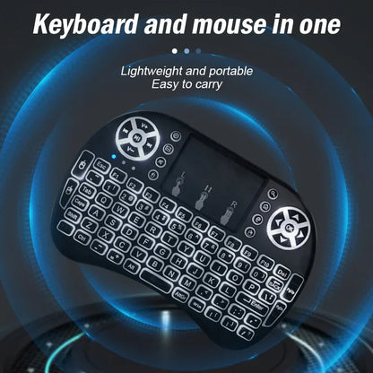 Wireless Mini Keyboard with Touchpad – 2.4G Dual Purpose Keyboard & Mouse for PC, Smart TV, Laptop