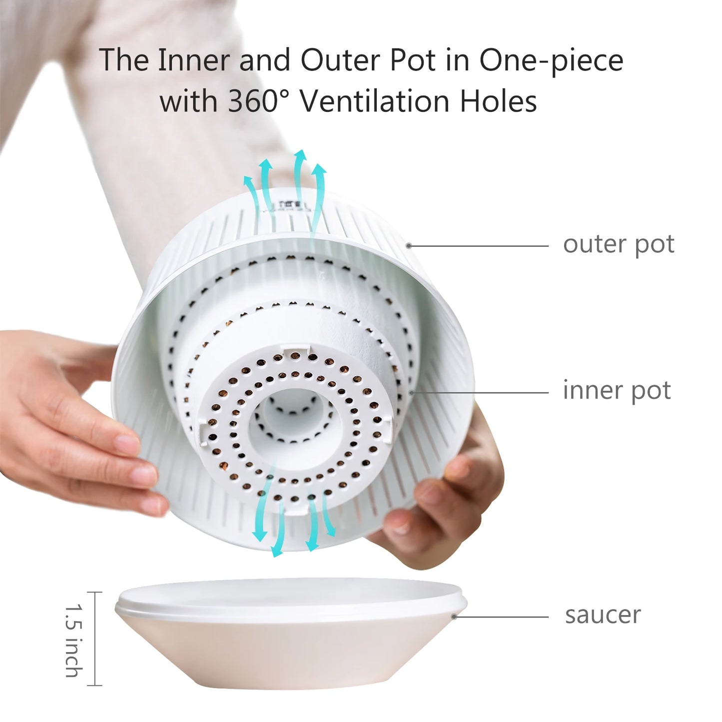 أصيص زهور الأوركيد الشبكي ذو الثقوب، مناسب لإعادة الزراعة، مصنوع من البلاستيك، مناسب للنباتات الداخلية والخارجية، وعاء نباتات هوائية للزينة المنزلية 