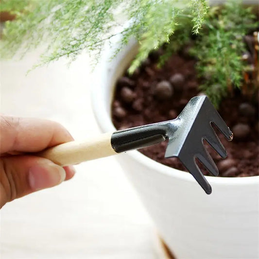 Gardening Tools Three-Piece Set Mini Garden Tools Multi-Function Shovel Harrow Shovel Household Plant Pine Soil Shovel
