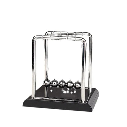 مهد نيوتن لعيد الميلاد - كرات بندول بلاستيكية لتخفيف التوتر، ديكور مكتبي وهدية إبداعية