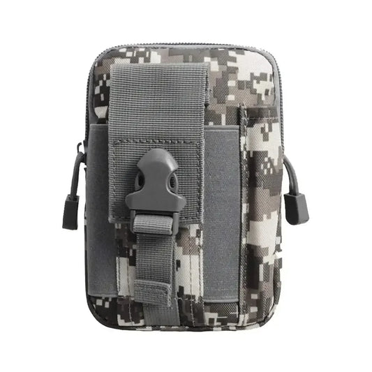 Tactical Universal Cell Phone Holster – Molle Hip Waist Pack with Zipper for Men & Women