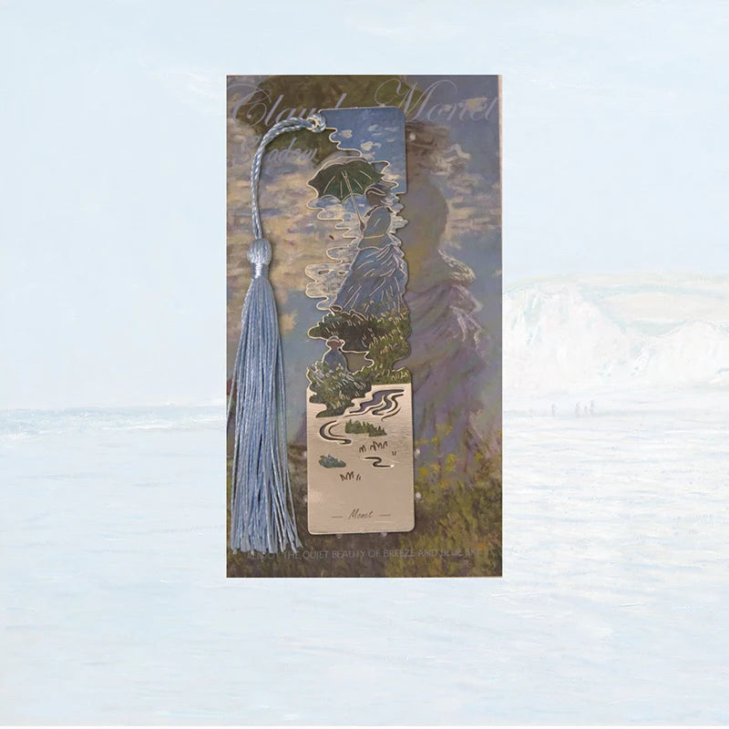 فاصل كتاب معدني مزخرف بالزهور - مشبك صفحات كتاب من النحاس المجوف للطلاب والقراء