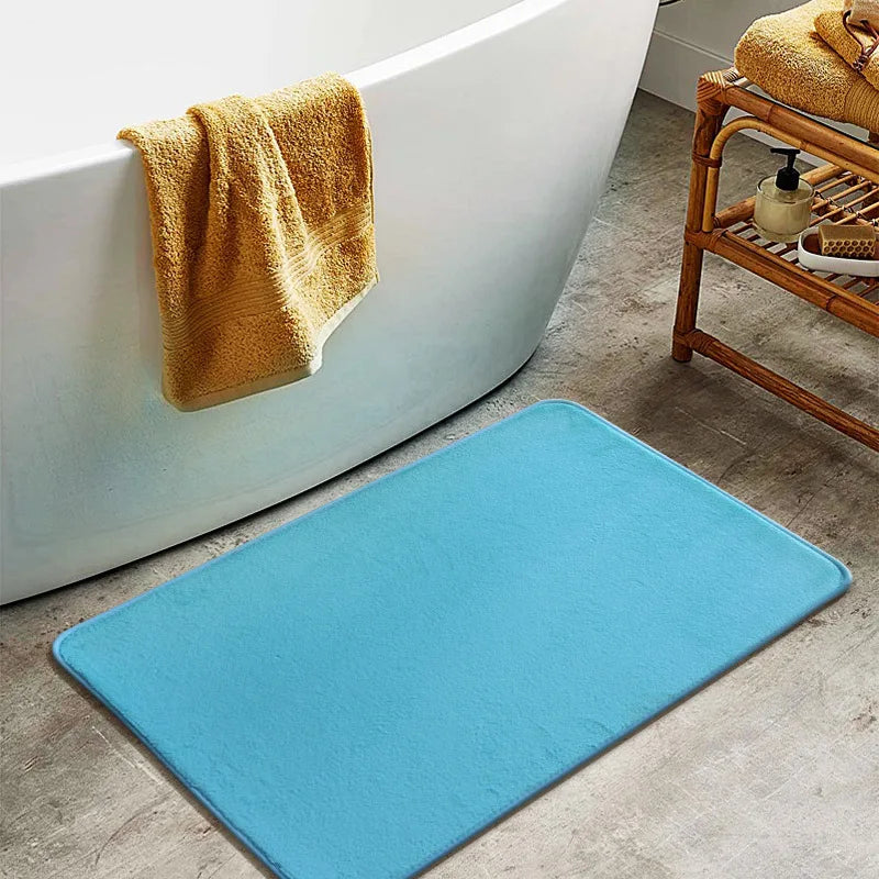 VIAKAM Simple Absorbent Door Mat – Soft Non-Slip Bathroom Entry Rug