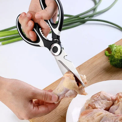 Multi Functional Stainless Steel Kitchen Scissors – Heavy Duty Scissors for Cutting Vegetables, Chicken Bones & Fish