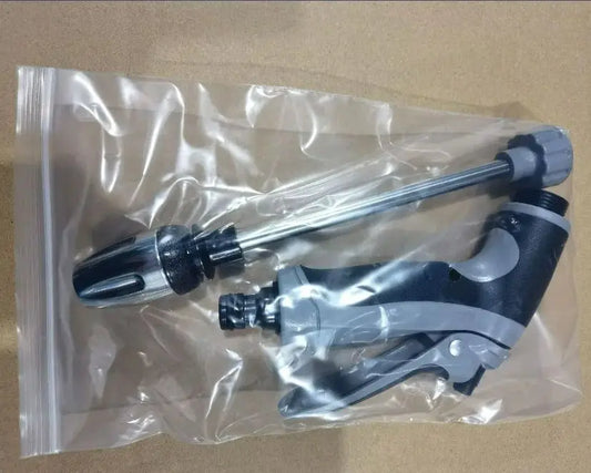 1pc High Pressure Car Wash Water Gun Household Car Wash Tools Metal Extension Rod Rubber Coating Hand Garden Irrigation
