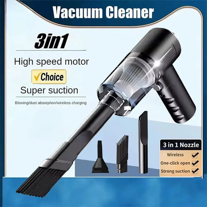 Portable Car Vacuum Cleaner – Wireless Handheld Pump for Car Interior, Household Cleaning & Dust Removal