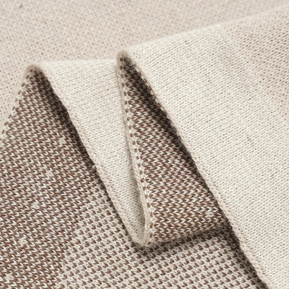 بطانية قطنية محبوكة للأطفال - غطاء ناعم لعربة الأطفال ولحاف لغرفة الأطفال للأولاد والبنات