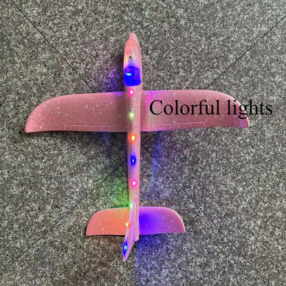 طائرة شراعية كبيرة من الفوم بطول 50 سم - لعبة طائرة يدوية للأطفال مصنوعة من مادة EPP خفيفة الوزن (هدية إطلاق خارجية) 