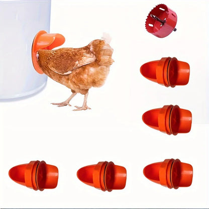 DIY Chicken Feeder Port Kit – Rainproof Gravity Feeding for Poultry