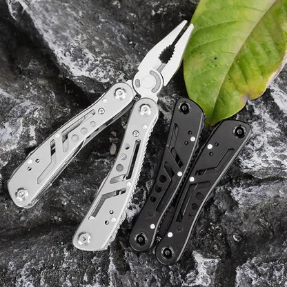 24-in-1 Stainless Steel Multitool – Folding Multi-Tool Pliers Knife for Camping, Survival & Gifts