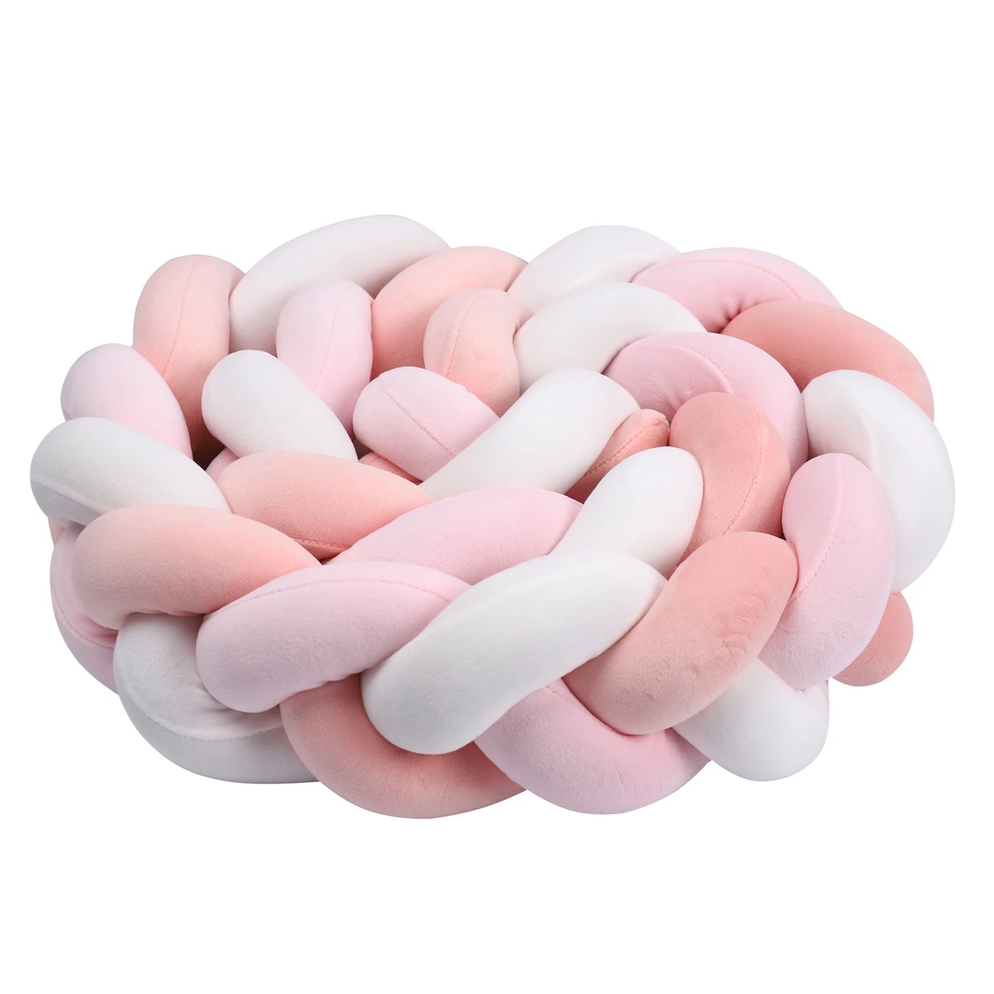 واقي سرير مضفر للأطفال من عمر شهر إلى 4 أشهر - وسادة ناعمة لحماية سرير الطفل وديكور غرفة الأطفال