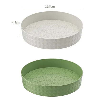 360° Rotating Seasoning Storage Rack – Non-Slip Kitchen Spice Organizer & Cosmetic Tray