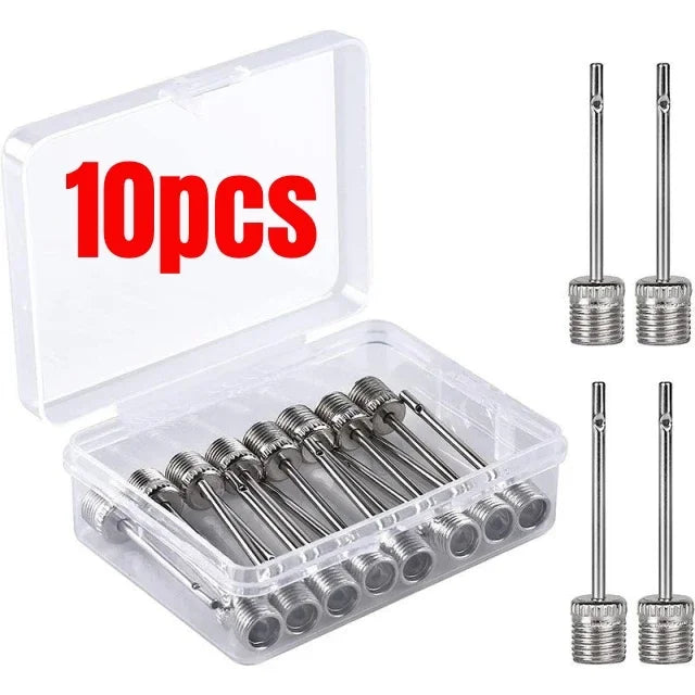 Sport Ball Inflating Pump Needles – Stainless Steel Air Valve Adaptor for Football, Basketball & Soccer