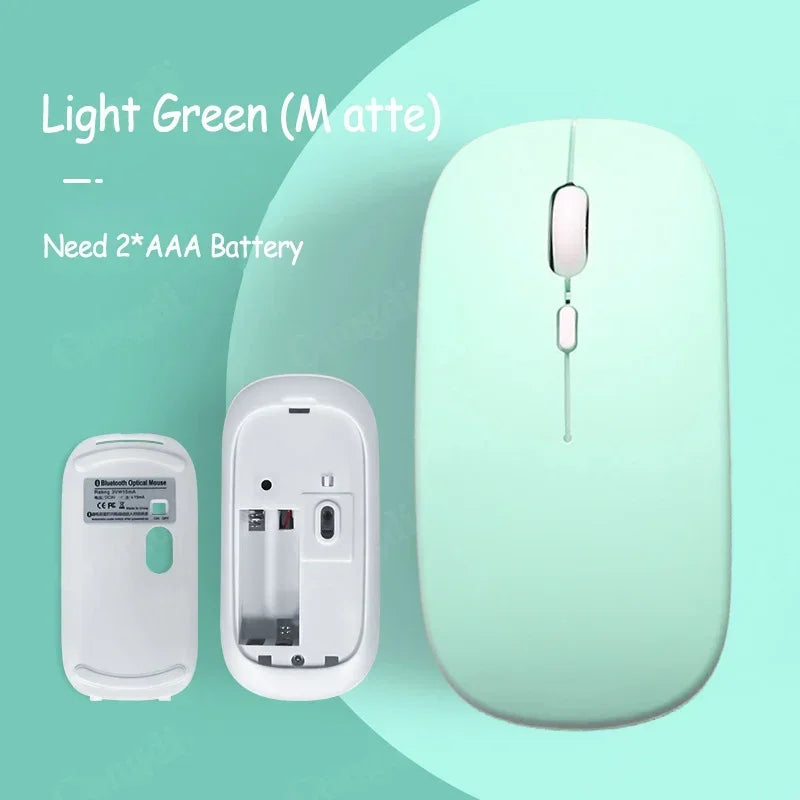 Wireless Bluetooth-Compatible Ergonomic Mouse for Laptop, iPad, Tablet, Mobile Phone – Portable Silent Click Gaming & Office Mouse