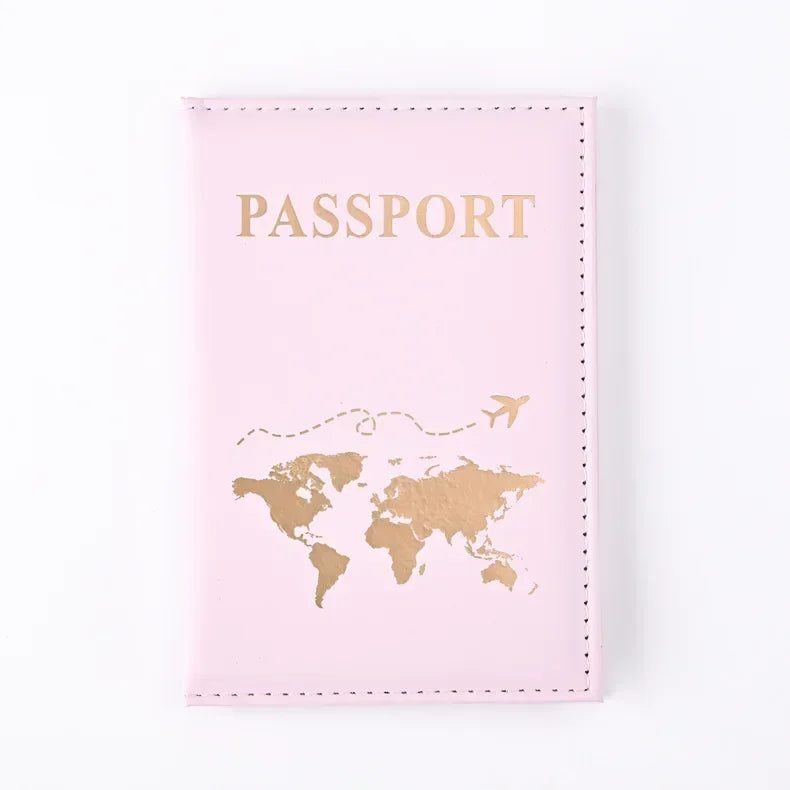 RFID Vintage Business Passport Holder – Multi-Function PU Leather Wallet for Travel
