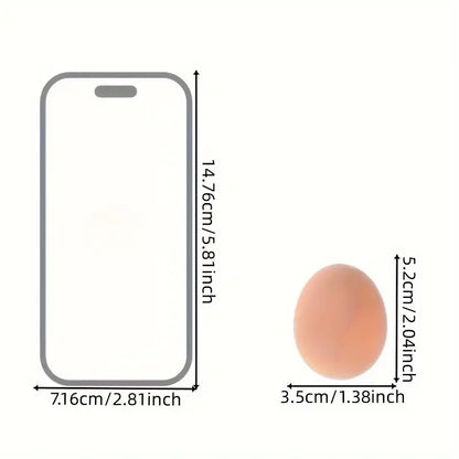 6/12PCS Plastic Fake Chicken Eggs – Hen Nesting Training Eggs for Coops & Cages