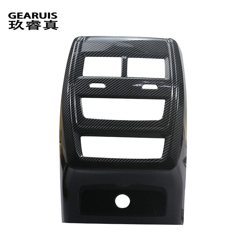 ملصق غطاء فتحة تهوية مكيف الهواء الخلفي من ألياف الكربون لسيارة BMW X5 G05 و X6 G06 موديلات 2019-2022، ملحقات داخلية