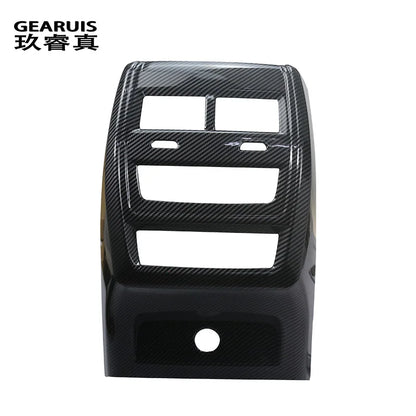 ملصق غطاء فتحة تهوية مكيف الهواء الخلفي من ألياف الكربون لسيارة BMW X5 G05 و X6 G06 موديلات 2019-2022، ملحقات داخلية