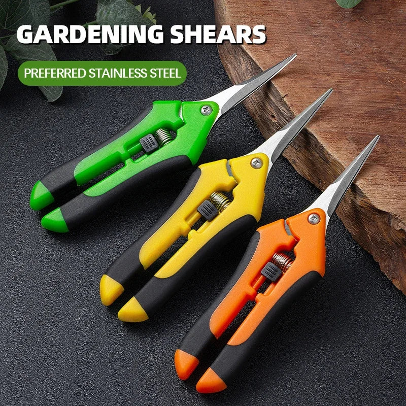 Garden Secateurs Bonsai Shears – Ergonomic Pruning Tool for Fruit Picking, Weeding & Household Potted Plants