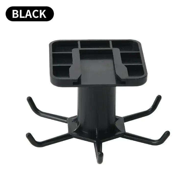 Rotating Kitchen Hooks Storage Rack – No-Punch Wall-Mounted Multifunctional Organizer for Kitchenware