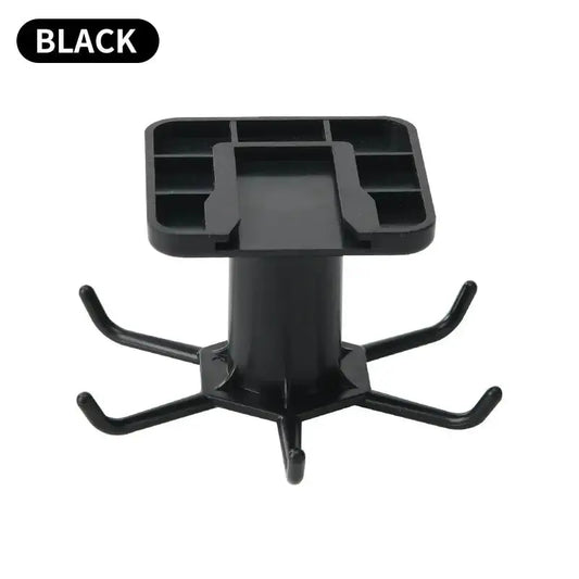 Rotating Kitchen Hooks Storage Rack – No-Punch Wall-Mounted Multifunctional Organizer for Kitchenware