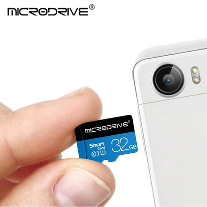 Class 10 Micro TF SD Card – 16GB to 256GB High-Speed Memory Card with SD Adapter for Camera, Phone, Driving Recorder