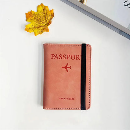 RFID Vintage Business Passport Holder – Multi-Function PU Leather Wallet for Travel