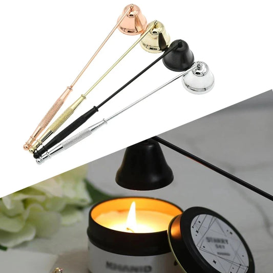 Stainless Steel Candle Wick Extinguisher – Portable Candle Care Scissors & Hook Tool