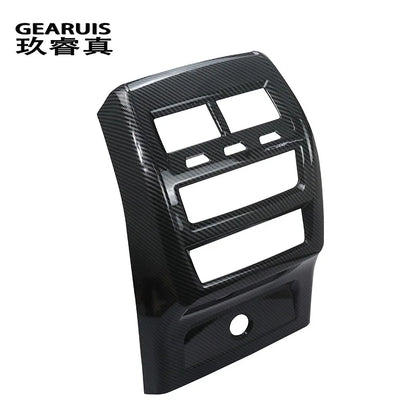 ملصق غطاء فتحة تهوية مكيف الهواء الخلفي من ألياف الكربون لسيارة BMW X5 G05 و X6 G06 موديلات 2019-2022، ملحقات داخلية