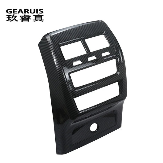 ملصق غطاء فتحة تهوية مكيف الهواء الخلفي من ألياف الكربون لسيارة BMW X5 G05 و X6 G06 موديلات 2019-2022، ملحقات داخلية