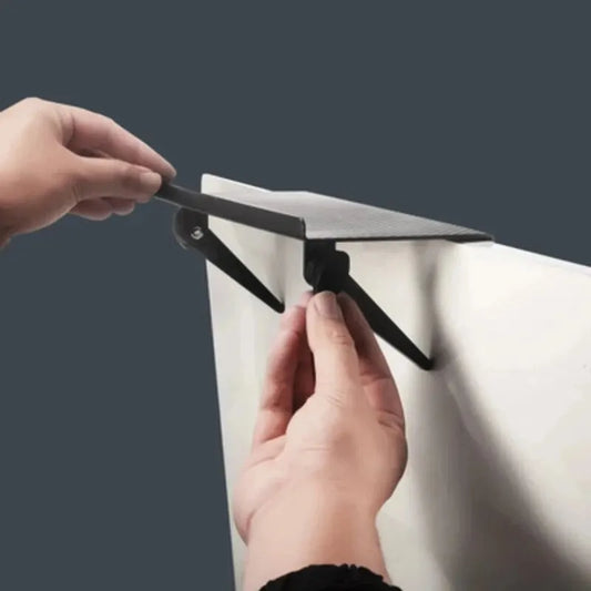 No-Drill Computer & TV Screen Storage Rack – Adjustable Shelf for Router, Set-Top Box, Phones & More